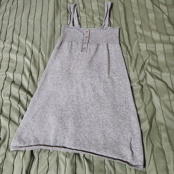 Gray Ribbed Volcom Mini Dress - Picture 3 of 6